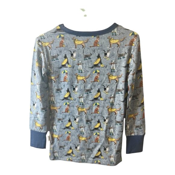 Wildwoven Kindthing Raining Cats & Dogs Pajama Set Size 3T Tencel Soft Unisex - Picture 4 of 10